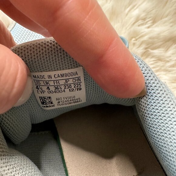 Adidas Rapidarun Elite J Grey/Blue FV5050 Kids Size 4.5 - Picture 7 of 8